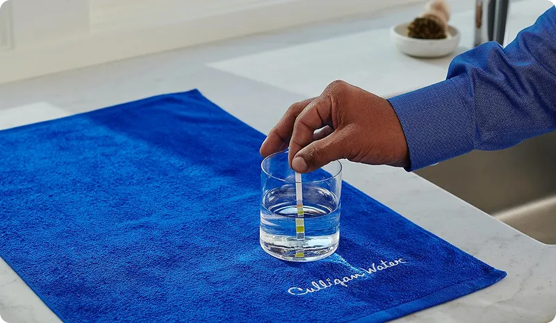 Culligan water expert testing water